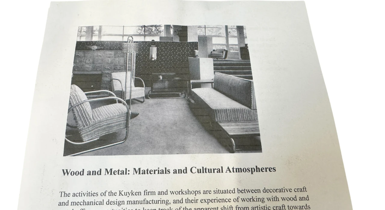 Art Deco Modernist Bauhaus Tubular Steel Lounge Chairs by Frits Kuyken, 1936